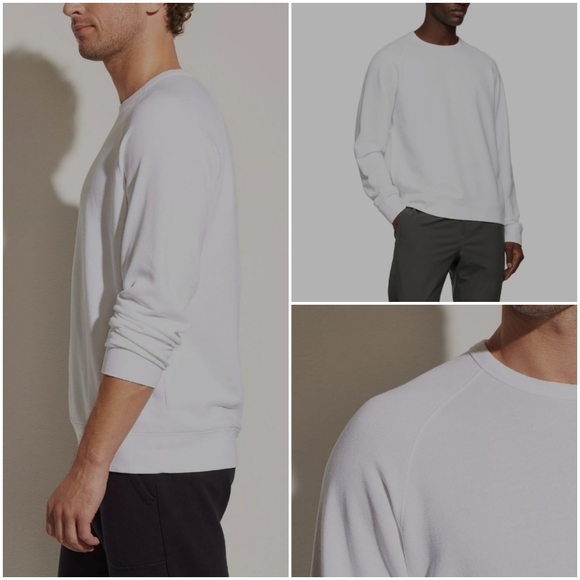 New Vince French Terry Sweatshirt - Crewneck in white - Picture 4 of 8